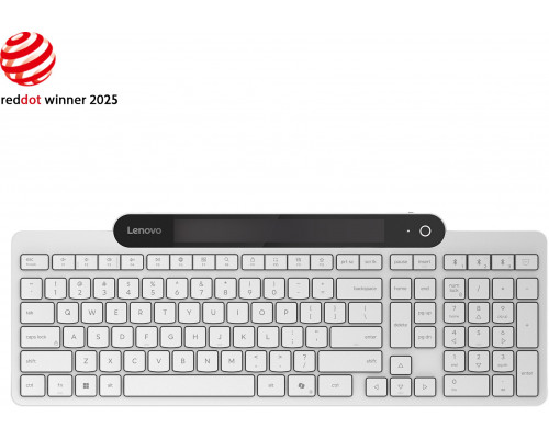 Lenovo 800 Self-Charging Bluetooth Keyboard-US English | Keyboard | Bluetooth | US English | White