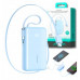 Joyroom JR-PR2L 10000mAh 35W with a built-in zwijanym kablem USB-C i kablem-smyczą Lightning - Blue