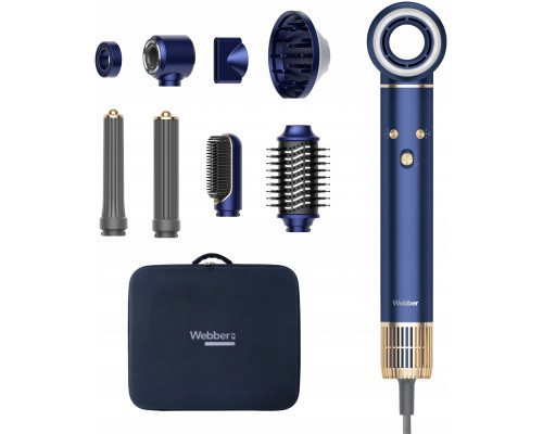 for hair 8w1 WEBBER HD4 1300W z JONIZACJĄ I REGULACJĄ 8 końcówek