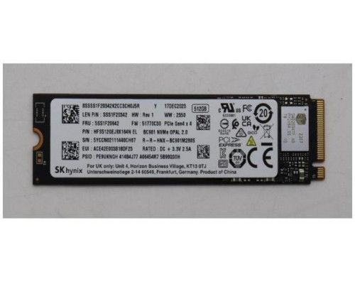 SSD  SSD Lenovo 512GB M.2 PCIe 4.0 SSD