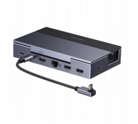 Station forkująca UGREEN CM800 6w1 for konsol prwith enośnych Steam Deck / Asus ROG Ally USB-C for HDMI 4K 120Hwith  2x USB USB-C RJ45 (swith ara)