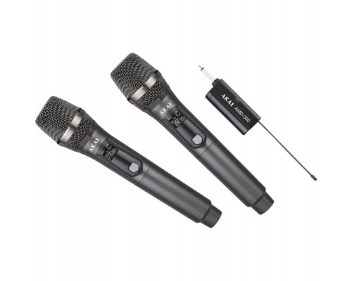 MIKROFONY BEZPRZEWODOWE AKAI AMD-300 2 szt.