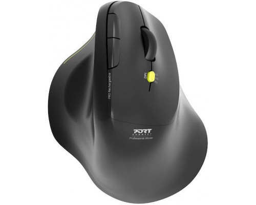 Port Designs 910200  Po prawej stronie RF Wireless + Bluetooth 1600 DPI