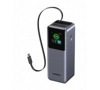 20000mAh UGREEN PB726 USB + USB-C 165W ze zwijanym kablem (gray)