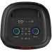 POWER AUDIO MAX - Duży głośnik Bluetooth, 120W RMS/ 1400W PMPO, dwa głosniki 8", FM Radio, Equalizer, funkcja karaoke, MP3/karty microSD, USB, AUX, BT 5.0+EDR, wyśiwietlacz, LED, wbudowany akumulator. Zestaw z pilotem.
