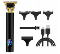 Trymer, maszynka do golenia brody i włosów, regulacja mocy, wymienne końcówki, ostrze T-BLADE