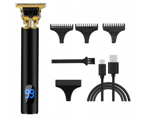 Trymer, maszynka do golenia brody i włosów, regulacja mocy, wymienne końcówki, ostrze T-BLADE