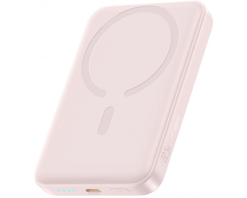 Baseus Indukcyjny 10000mAh 22.5W MagSafe z kablem USB-C 20V/3A 0.3m - Pink indukcyjny 10000mAh 22.5W EnerFill FM11 Ultra-Mini MagSafe z kablem USB-C - Pink (6932172691622)