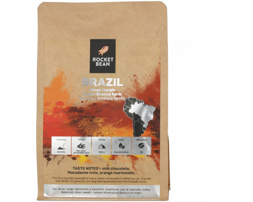 Rocket Bean kawa ziarnista Brazylia Capim Branco Filter 200 g