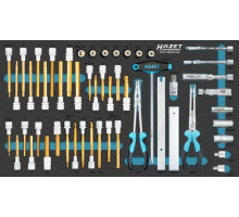Hazet Hazet screwdriver socket set 163-603/52, size 4/3+, 52-piece tool set, metric and imperial dimensions
