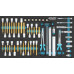 Hazet Hazet screwdriver socket set 163-603/52, size 4/3+, 52-piece tool set, metric and imperial dimensions