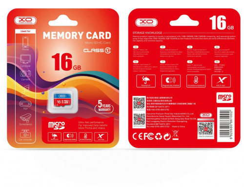 SD  PNY XO karta pamięci 16GB microSDHC kl. 10