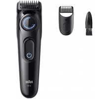 Braun Braun BeardTrimmer 3 Beard Trm 3 BT3400, Washable, Battery, Black