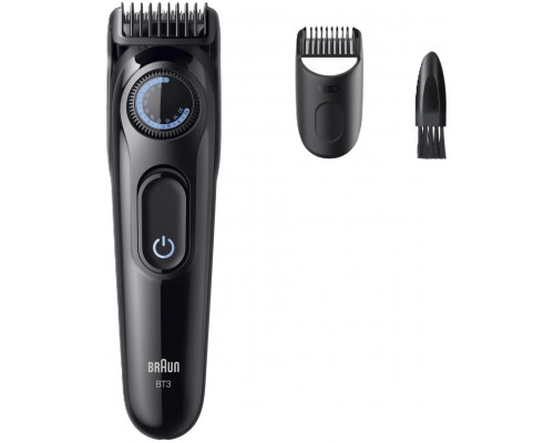 Braun Braun BeardTrimmer 3 Beard Trm 3 BT3400, Washable, Battery, Black