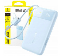 Baseus Baseus EnerFill FC11 10000mAh 22.5W  wyświetlaczem cyfrowym i dwoma wbudowanymi kablami - Blue