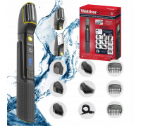 Webber Męski Webber BG-600 8w1 Do Włosów Brody Ciała Wet&Dry IPX7 LED PRO