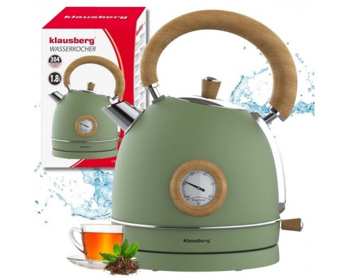 Klausberg CZAJNIK ELEKTRYCZNY 1,8L Z TERMOMETREM KLAUSBERG KB-9008 RETRO