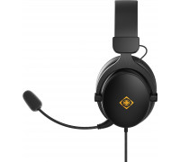 Deltaco DH320 bezprzewodowe słuchawki gaming DELTACO GAMING ze skóry złącze 3.5mm regulatory głośności i wyciszenia mikrofonu GAM-190 4222403