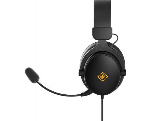 Deltaco DH320 bezprzewodowe słuchawki gaming DELTACO GAMING ze skóry złącze 3.5mm regulatory głośności i wyciszenia mikrofonu GAM-190 4222403