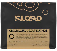 Klaro - kawa ziarnista bezkofeinowa Nikaragua Decaf Suenos CO2 Omniroast 250 g
