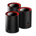 Cudy DOMOWY SYSTEM WI-FI MESH M3000(3-PACK)-BLACK Wi-Fi 6 2.4&nbsp;GHz, 5&nbsp;GHz, 574&nbsp;Mb/s + 2402&nbsp;Mb/s CUDY