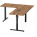 Gaming galds SENSE7 Nojo Light Corner Ciemnobrązowe 160 cm x 140 cm Dark Brown