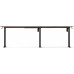 Gaming galds SENSE7 Nojo Light Corner Ciemnobrązowe 160 cm x 140 cm Dark Brown