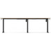 Gaming galds SENSE7 Nojo Light Corner Ciemnobrązowe 160 cm x 140 cm Dark Brown
