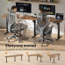Gaming galds SENSE7 Nojo Light Corner Ciemnobrązowe 160 cm x 140 cm Dark Brown