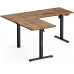 Gaming galds SENSE7 Nojo Light Corner Ciemnobrązowe 160 cm x 140 cm Dark Brown