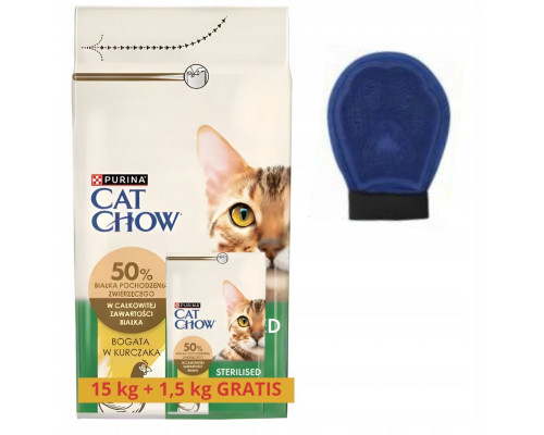 Purina Cat Chow Food sucha dla kota 15kg+1,5kg Sterilized