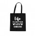 Koszulkowy Life is better with chickens - bag na prezent dla hodowcy kur
