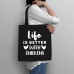 Koszulkowy Life is better with chickens - bag na prezent dla hodowcy kur