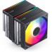 Jonsbo CB80 chłodzenie CPU, Dual-Tower, 2 x 120mm, PWM, RGB - czarny