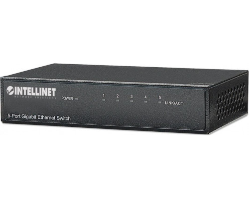 Switch Intellinet Network Solutions Gigabit 5x 10/100/1000Mbps RJ45 Metal Desktop (530378)