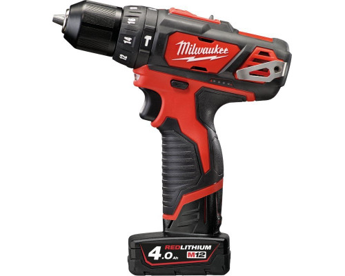 MILWAUKEE CORDLESS DRILL UDAROWA 12V 38Nm 2x4,0Ah LI-ION M12BPD-402C ME4933441935