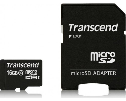 SD  Transcend MicroSDHC 16 GB Class 10  (TS16GUSDHC10)