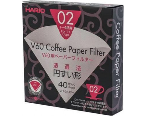 Hario Paper filters Hario to the drip V60-02 40 pcs.