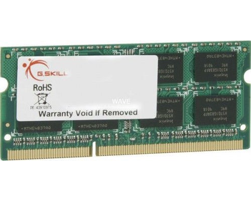 G.Skill SODIMM, DDR3, 4 GB, 1600 MHz, CL11 (F312800CL11S4GBSQ)