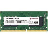 Transcend JetRam, SODIMM, DDR4, 8 GB, 2400 MHz, CL19 (JM2666HSB-8G)