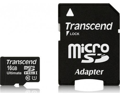 SD  Transcend Ultimate 600x MicroSDHC 16 GB Class 10  (TS16GUSDHC10U1)