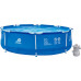 Enero Swimming pool rack oval 300X76 cm with pump filtrującą