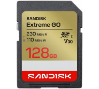SD  SanDisk Extreme GO SDXC 128 GB UHS-I/U3 V30 (SDSDXGN-128G-GNCIN)