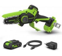 Greenworks 24V minipilarka łańcuchowa CS1032GA2 zestaw ładowarka + aku 2Ah (GRCS1032GA2)