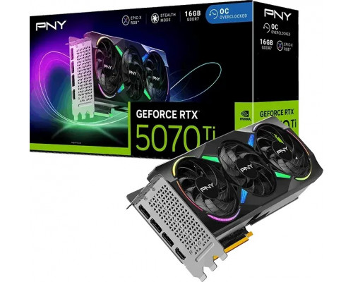 PNY GeForce RTX 5070 Ti ARGB EPIC-X RGB 16GB GDDR7 DLSS4 (VCG5070T16TFXXPB1)