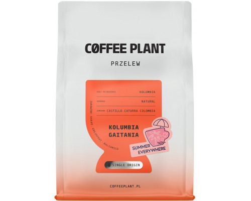 Coffee Plant - kawa ziarnista Kolumbia Gaitania Summer Everywhere Natural Filter 250 g (2101015644)