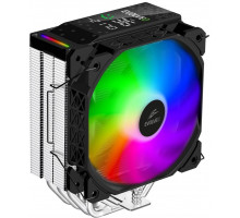 Evolveo Chłodnica CPU QuietCool7 z cyfrowym wyświetlaczem, 6x heatpipe, czarny (QUIETCOOL7-BK)