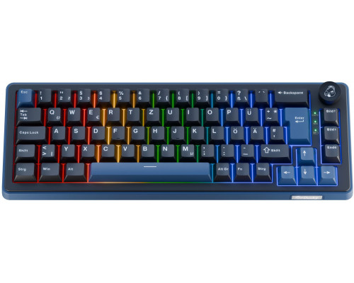 Ducky OK-M 65 gamingowa, 65%, z funkcją hot-swap, RGB, ISO - KTT Tactile (DKOKM2567-KYDEPDCOCH1)