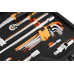 Neo Tools Kluczy nasadowych 1/2", 1/4", 95 szt., CrV, pianka EVA (10-065)