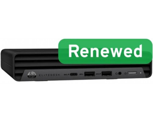 Mini PC HP Renewed Grade A | EliteDesk 800 G6 Desktop Mini | Intel Core i5 | i5-10500T | 8 GB | SSD | 256 GB | Intel UHD Graphics 630 | Windows 11 Pro (RHPed800g661X3A2WA)
